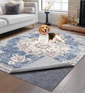 Non-Slip Rug Pads 1/4” Thick, 2x20Ft Waterproof Rugs Non Skid Rug Pad for All Floors and Finishes Durable Hardwood Floor Protective Felt Keeps Rugs in Place, Safe and Secure