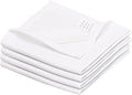 Flour Sack Towels| Tea Towel for Crafts| Kitchen Dish Cotton Blank Towel for Embroidery|Baking Bread Proofing Linen Cover| Thick Absorbent Quick Dry| 4 Pack 33"X38" White