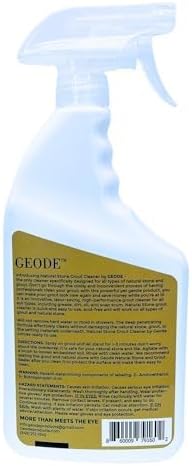 Natural Stone Grout Cleaner, Safe for Marble, Travertine, Limestone, Tile Spray on Grout Cleaner with Brush (32 oz.)