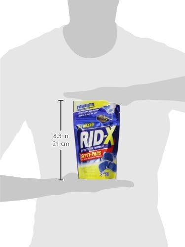 Rid-X Septic System Treatment, Septic Tank Treatment, 3-Monthly Supply Dual Action Septi-Pacs - 3.2 oz (Pack of 2)