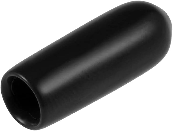 uxcell 20pcs Rubber End Caps 3.5mm ID Vinyl Round Tube Bolt Cap Cover Thread Protectors Black