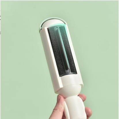 Dog Pet Hair Remover Roller - Reusable Lint Roller Pet Hair Removal Tool for Dog&Cats - Portable Sticky Lint Roller for Clothes, Couch, Bed, Car, Furniture – Travel-Friendly (Green/White)