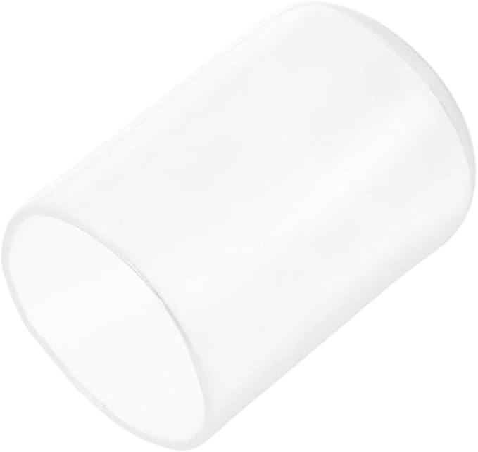 uxcell 20pcs Rubber End Caps Protective Caps 17mm ID Vinyl PVC Round Tube Bolt Cap Cover Screw Thread Protectors, Clear