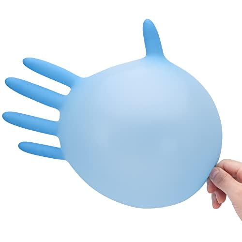 Disposable Nitrile Exam Gloves, Blue, Nitrile Gloves Disposable Latex Free, Medical Gloves, Cleaning Gloves, Food-Safe Rubber Gloves, Powder Free, Non-Sterile, 50-ct Box (XL)