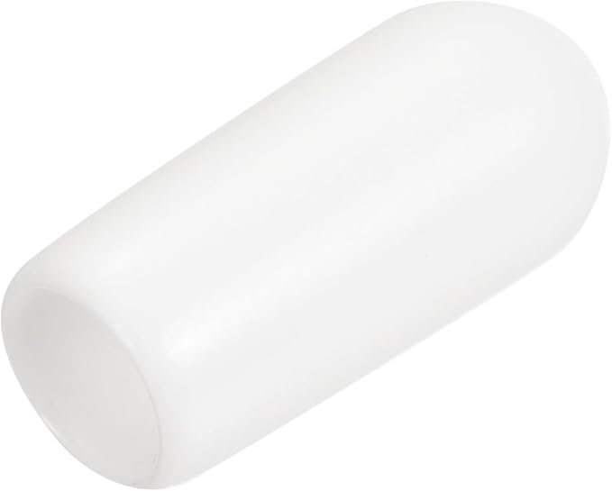 uxcell 20pcs Rubber End Caps 5.5mm ID Vinyl Round End Cap Cover Screw Thread Protectors White