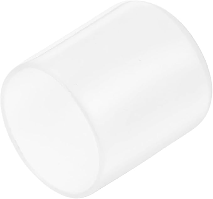 uxcell 20pcs Rubber End Caps Protective Caps 27mm(1 Inch) ID Vinyl PVC Round Tube Bolt Cap Cover Screw Thread Protectors, Clear