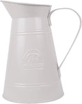 REDECKER White Coated Metal Toilet Brush Holder Only, Vintage Design with Handle and Spout, Made in Germany - Decorative Toilet Brush Holder
