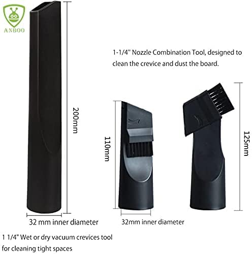 Vacuum Attachments Compatible with Shop Vac Accessories 1 1/4" Vacuum Cleaners Accessories Vacuum Extension Wand (8 Packs)