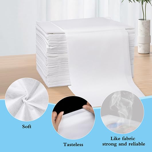 200Pcs Disposable Massage Table Sheets 31.5" x 71" Non-Woven Fabric Bed Covers for Ultimate Hygiene and Comfort in Massage, Tattoo, and Spa Treatments, Breathable and Durable Sheets(White)