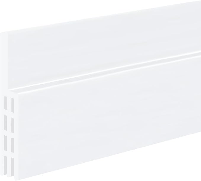 Adhesive Backed Door Draft Stopper – Silicone Under Door Sweep for Interior & Exterior Doors, Noise & Air Insulation, Self Stick Weather Stripping Door Seal, 2" W x 39" L (White) by Randall Mfg