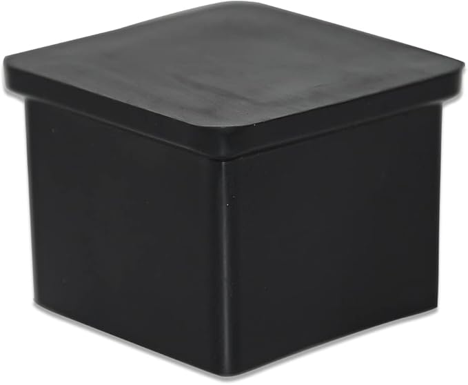 Flyshop Flexible Anti-Scratch PVC Patio Chair Table Leg Caps Tips Floor Protectors Square Furniture Covers, 20pcs, Black, 35 mm x 35 mm, 1-3/8" x 1-3/8"