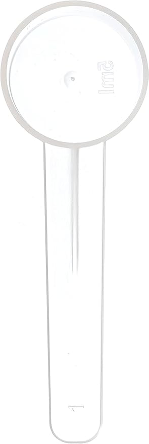50 Measuring Spoons Set with Short Handle - 1 Teaspoon (5 ML) Clear Plastic Scoops for Creatine, Coffee, Grains, Spices, Powders, and Other Dry Goods, BPA Free, Kitchen Tools Measure, Fits in Jars