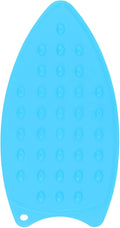 HARFINGTON Silicone Iron Rest Pad, Multipurpose Iron Hot Resistant Mat Iron Rest Plate for Ironing Board Hot Heat Resistant Steam Compact Mat, Blue