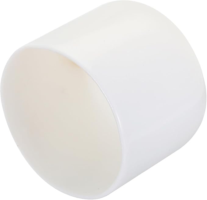 uxcell 20pcs Rubber End Caps 32mm ID Vinyl Round Tube Bolt Cap Cover Screw Thread Protectors White
