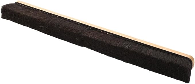 PRO SOURCE Horsehair Push Broom Head with Threaded Wood Block: Extra-Wide 36 inch