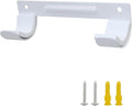Ironing Board Hanger Wall Mount Ironing Board Holder Organizer Wall Rack for Laundry Rooms Storage Rack Hanging Shelf Hanger (White with EVA pad)