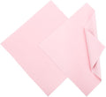 MECCANIXITY Jewelry Polishing Cloth 11.8x11.8 Inch Silver Polish Cleaning Cloths Jewelry Cleaner for Gold, Rings, Necklaces, Diamond, Bracelets, Pack of 2 (Pink）