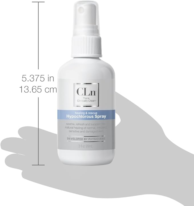 CLn® Hypochlorous Spray - Daily Cleansing Spray to Manage Minor Skin Cuts and Lacerations Without Alcohol, Antibiotics, Steroids or Fragrance, 3 fl. oz.