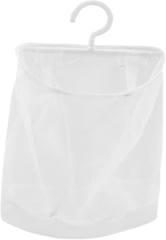 Cabilock 2pcs Multi-functional Hanging Mesh Bag Breathable Laundry Storage Bag for Bathroom Kitchen Clothespin Holder Fruit and Vegetable Pouch Hanging Organizer for Home Use