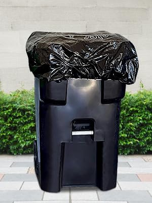 64 Gallon Trash Can Cover Odor Eliminating Bag with Elastic Band Lemon Scented Durable Chemical Free 1 Cover
