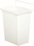 Knape & Vogt KV Door Mounted Waste Bin for Vanity 9qt White