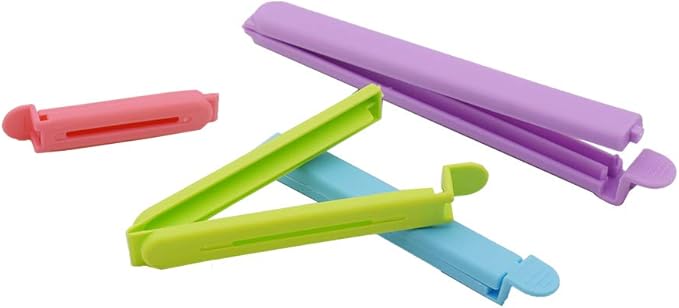 Tmflove 12 PCS Sealing Clips for Food and Snack Bag(2.75 in, 4.33 in, 6.29 in)