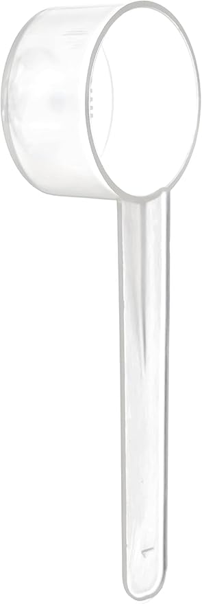 20 Measuring Spoons Set with Short Handle - 1 Teaspoon (5 ML) Clear Plastic Scoops for Creatine, Coffee, Grains, Spices, Powders, and Other Dry Goods, BPA Free, Kitchen Tools Measure, Fits in Jars