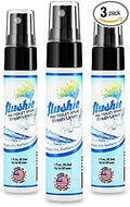 Flushie Pre-Toilet Spray Travel Size Toiletries Bathroom Spray for Toilet Deodorizer Traveling Essentials - Poop Odor Eliminator (Linen, 1oz 3pack)