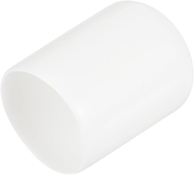 uxcell 20pcs Rubber End Caps 15.5mm ID Vinyl Round Tube Bolt Cap Cover Thread Protectors White