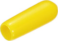 uxcell 20pcs Rubber End Caps 4mm ID Vinyl PVC Round Tube Bolt Cap Cover Screw Thread Protectors Yellow