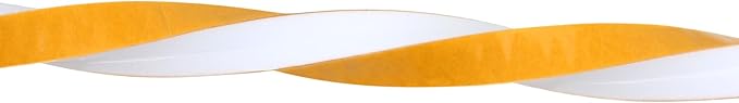 Weather Stripping Door Seal Strip (3/5 Inch X 1/16 Inch X 32Feet), Strong Adhesive, Lightproof, Soundproof, Weatherproof Foam Tape Insulation for Sliding Door, Front Door Frame, Windows- White
