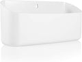 Picowe Magnetic Laundry Storage, Lint Holder Bin for Laundry Room, Space-Saving Trash Container Hanging on Dryer, Washer or Wall Mount Trash Bin (Gray White)