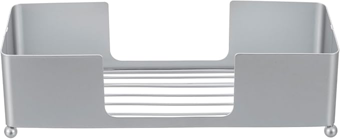 MyGift Paper Towel Holder, Modern Silver Tone Metal Tabletop Paper Dispenser, Commercial Folded Paper Tray for Guest Bathroom