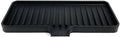 Happitasa Silicone Soap Dish Tray and Sponge Holder with Drain Chute | Bathroom and Kitchen Sink Organizer Caddy (Black, 9"x3.5", 5.6 Ounces)