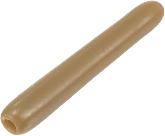 uxcell 20pcs Rubber End Caps 1.3mm ID Vinyl PVC Round Tube Bolt Cap Cover Screw Thread Protectors Light Brown