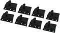 QCAA Oval Turn Cabinet Latch, for Cupboard & Other Furniture, Large, Matte Black, 8 Pack