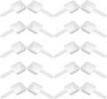 VOSAREA 30pcs Plastic Measuring Spoons Laundry Powder Small Scoops for Home Use Reusable and Portable Scooper for Powders (3.73X1.77X0.98 Inch)