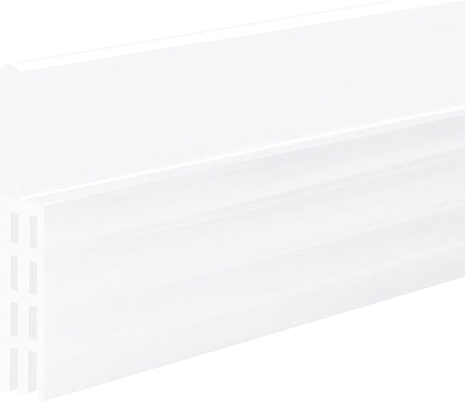 Adhesive Backed Door Draft Stopper – Silicone Under Door Sweep for Interior & Exterior Doors, Noise & Air Insulation, Self Stick Weather Stripping Door Seal, 2" W x 39" L (Clear) by Randall Mfg
