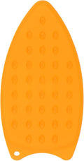 HARFINGTON Silicone Iron Rest Pad, Multipurpose Iron Hot Resistant Mat Iron Rest Plate for Ironing Board Hot Heat Resistant Steam Compact Mat, Orange