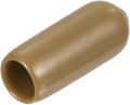 uxcell 20pcs Rubber End Caps 5.5mm ID Vinyl PVC Round Tube Bolt Cap Cover Screw Thread Protectors Light Brown