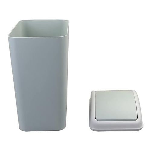 1 Pack Plastic Waste Can, Garbage Can with Swing Lid, 4.5 Gallon Kitchen Trash Can (Blue)