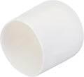uxcell 20pcs Rubber End Caps 38mm ID Vinyl Round Tube Bolt Cap Cover Screw Thread Protectors White