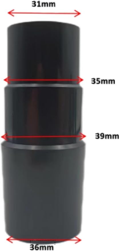 Plastic Hose Connector Reducer Attachments Fits Vacuum Cleaner， 1-3/8" to 1-1/4", 2-1/2" to 1-1/4", 1-1/4" to 1-3/8" to 1-1/2"（6 Pieces）