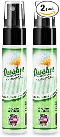 Flushie Pre-Toilet Sprays for Poop Travel Size Toiletries Bathroom Spray for Poop Spray for Toilet Deodorizer Traveling Essentials Poop deodorizer Poop Odor eliminator