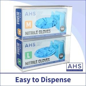 AMERICAN HOSPITAL SUPPLY Wall-Mount Glove Dispenser | Clear Acrylic Glove Box Holder with Individual Compartments | Single-Layer | 9.95 x 5.25 x 3.3 in | Gloves Sold Separately