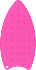 HARFINGTON Silicone Iron Rest Pad, Multipurpose Iron Hot Resistant Mat Iron Rest Plate for Ironing Board Hot Heat Resistant Steam Compact Mat, Fuchsia