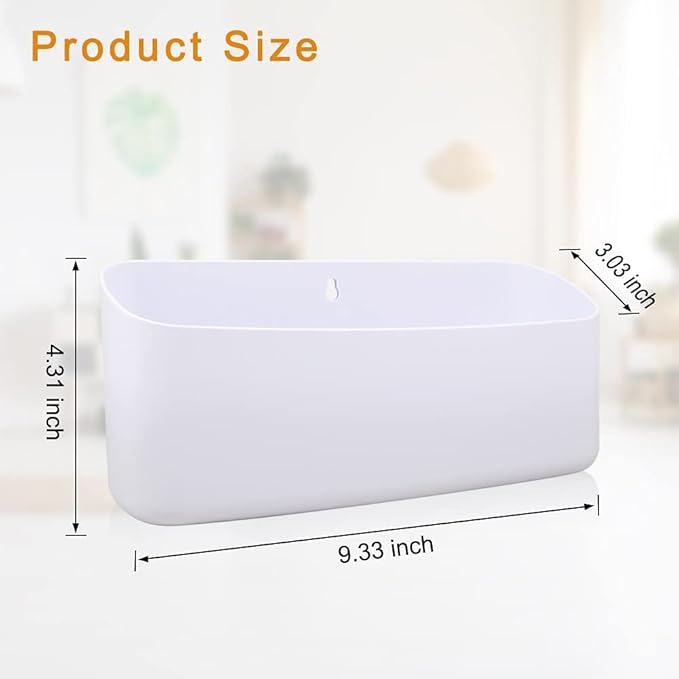 Picowe Magnetic Laundry Storage, Lint Holder Bin for Laundry Room, Space-Saving Trash Container Hanging on Dryer, Washer or Wall Mount Trash Bin (Gray White)