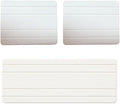 3 Pack Diatomite Stone Sink Tray, Water Absorbing Mat for Kitchen & Bathroom Counter, Quick Dry Soap Dish Makeup Vanity Caddy,Sponge Holder Organizer, White - 2pcs of 4.5"x 3.5" and 1pc of 9"x 3.5"