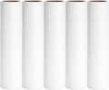 10 inch Mega Lint Roller Refills Compatible with Evercare Layers Smart Design Large Floor Lint Rollers Extreme Stick 10'' Wide Sticky Roller Refills 60 Sheets per Roll 5 Pack Total 300 Sheets