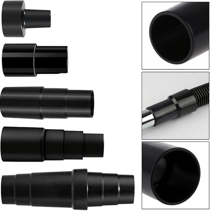 Universal Vacuum Hose Adapter Kit Reducer Attachment Set,Shop Vac Vacuum Hose Adapter 1 1/2 to 1 1/4 inch, 1 3/8 inch to 1 1/4 inch